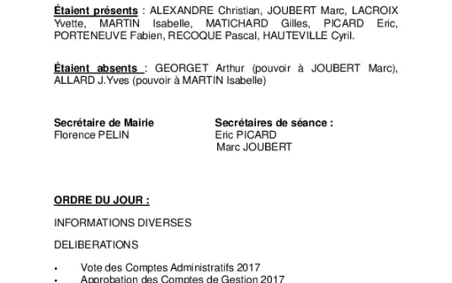 Compte-rendu Année 2018